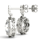 Load image into Gallery viewer, Halo Earrings With Scalloped Edges