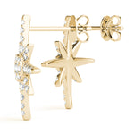 Load image into Gallery viewer, Starburst Diamond Earrings