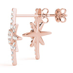Load image into Gallery viewer, Starburst Diamond Earrings