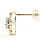 Load image into Gallery viewer, Trendy Round Diamond Women’s Halo Earrings