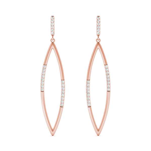 Round Diamond Fashion Earrings For Women