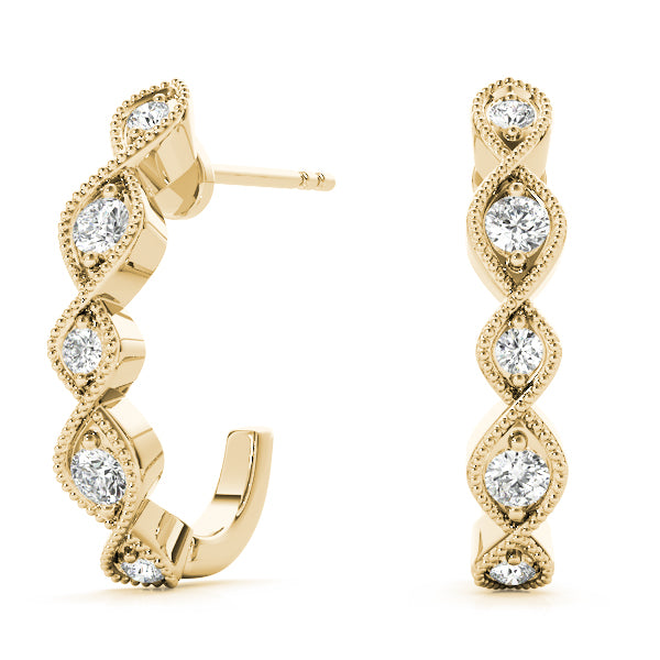 J Hoop Fashion Earrings For Women