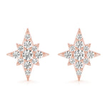 Load image into Gallery viewer, Celestial Radiance Star Diamond Studs