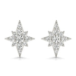 Load image into Gallery viewer, Celestial Radiance Star Diamond Studs