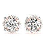 Load image into Gallery viewer, Round Diamond Halo Fashion Earrings For Women
