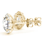 Load image into Gallery viewer, Round Diamond Halo Fashion Earrings For Women