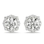 Load image into Gallery viewer, Round Diamond Halo Fashion Earrings For Women