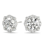 Load image into Gallery viewer, Round Diamond Halo Fashion Earrings For Women