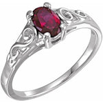 Load image into Gallery viewer, January Birthstone Ring for Kids