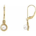 Load image into Gallery viewer, Sterling Silver Pearl Beaded Earrings