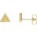 Load image into Gallery viewer, Dreamy and Eye-Catching Jewelry Gifts for Women: Triangle Gold Stud Earrings