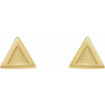 Load image into Gallery viewer, Dreamy and Eye-Catching Jewelry Gifts for Women: Triangle Gold Stud Earrings