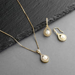 Load image into Gallery viewer, 14k Gold Necklace And Earring Set