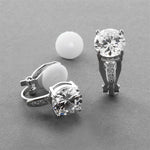 Load image into Gallery viewer, Platinum-Plated Stud Earrings