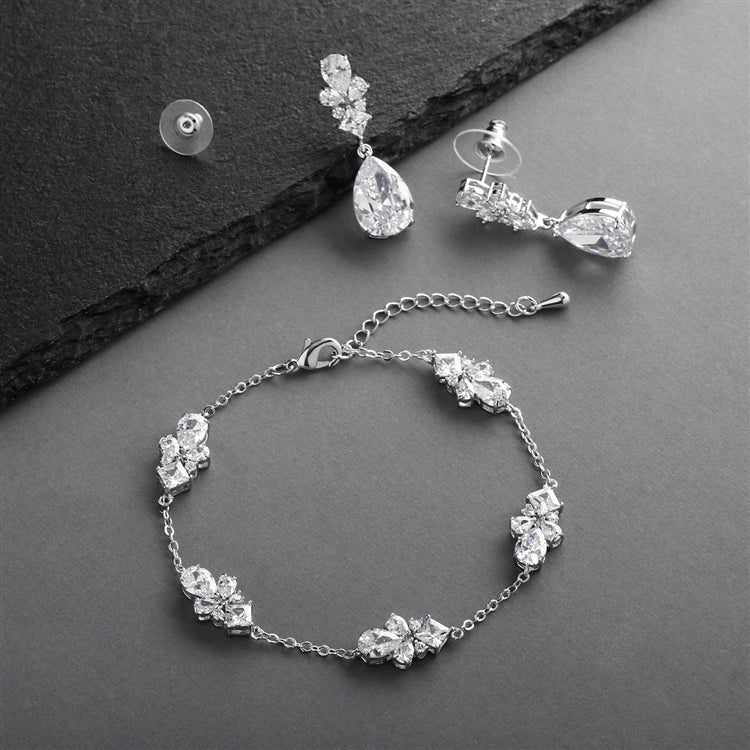 Day to Night Multi-Shape Bracelet and Earrings Set