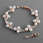 Load image into Gallery viewer, Freshwater Pearl And CZ Bracelet