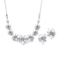Opal & Cubic Zirconium Wedding Jewelry Set