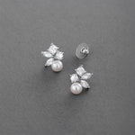 Load image into Gallery viewer, Ivory Cluster Pearl Earrings for Women
