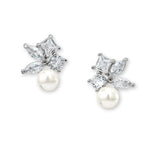 Load image into Gallery viewer, Ivory Cluster Pearl Earrings for Women