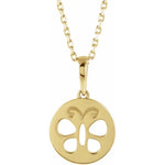 Load image into Gallery viewer, Sterling Silver Butterfly Circle Necklace