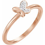 Load image into Gallery viewer, Diamond Butterfly Ring For Youth