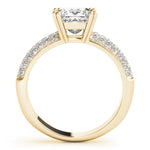 Load image into Gallery viewer, Pave-Setting Princess Cut Diamond Engagement Ring