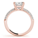 Load image into Gallery viewer, Pave-Setting Princess Cut Diamond Engagement Ring