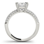Load image into Gallery viewer, Pave-Setting Princess Cut Diamond Engagement Ring