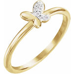 Load image into Gallery viewer, Diamond Butterfly Ring For Youth