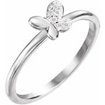 Load image into Gallery viewer, Diamond Butterfly Ring For Youth