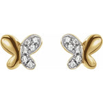 Load image into Gallery viewer, Graceful Birthday Gifts for Her: Gold Butterfly Earrings