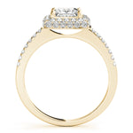 Load image into Gallery viewer, Square Cushion Cut Halo Engagement Ring