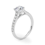 Load image into Gallery viewer, Prong Set Single Row Diamond Engagement Ring