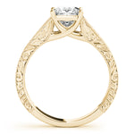 Load image into Gallery viewer, Solitaire Princess Engagement Ring With Trellis Design