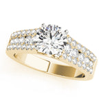 Load image into Gallery viewer, Multi Row Round Diamond Engagement Ring