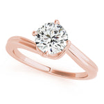 Load image into Gallery viewer, Classic Round-Cut Solitaire Diamond Engagement Ring