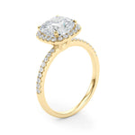 Load image into Gallery viewer, Radiant Cushion Cut Lab Grown Diamond Halo Ring