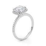 Load image into Gallery viewer, Radiant Cushion Cut Lab Grown Diamond Halo Ring