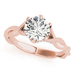 Load image into Gallery viewer, Round Solitaire Engagement Ring