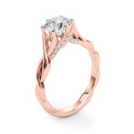 Load image into Gallery viewer, Round Solitaire Engagement Ring