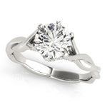 Load image into Gallery viewer, Round Solitaire Engagement Ring