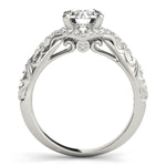 Load image into Gallery viewer, Round Diamond Halo Engagement Ring