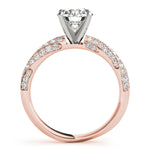 Load image into Gallery viewer, Twist Multi Row Round Diamond Engagement Ring