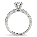 Load image into Gallery viewer, Twist Multi Row Round Diamond Engagement Ring