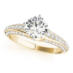 Load image into Gallery viewer, Pave Set Round Diamond Engagement Ring