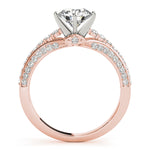 Load image into Gallery viewer, Pave Set Round Diamond Engagement Ring