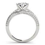 Load image into Gallery viewer, Pave Set Round Diamond Engagement Ring
