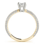 Load image into Gallery viewer, Oval Cut Pave Engagement Ring
