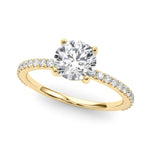 Load image into Gallery viewer, Delicate Four Prong Lab Grown Diamond Ring