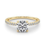 Load image into Gallery viewer, Delicate Four Prong Lab Grown Diamond Ring